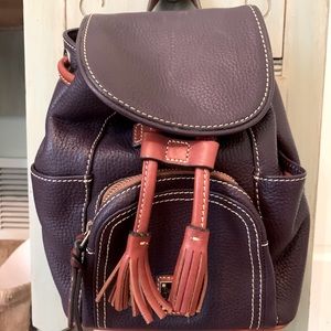 Dooney and Bourke mini purple backpack
